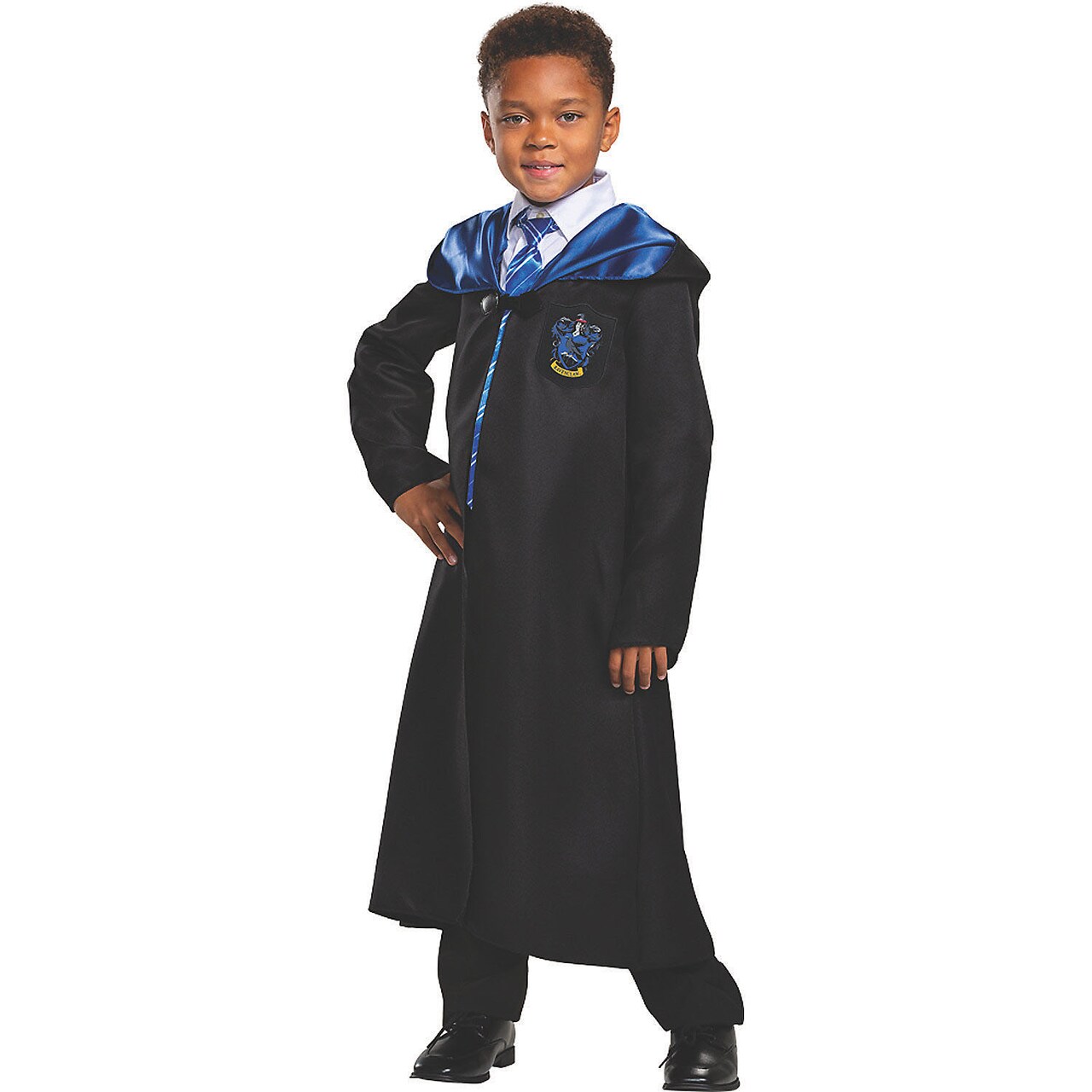 Ravenclaw Robe Classic Child Costume With Blue Lined Hood And Crest